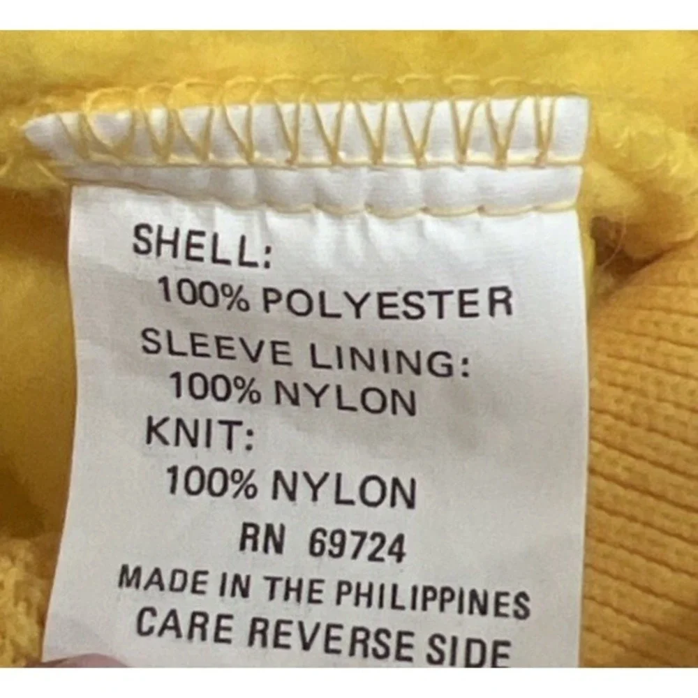 Vintage Columbia‎ Yellow Fleece Jacket Mens Full Zip Outdoor Gorpcore Medium